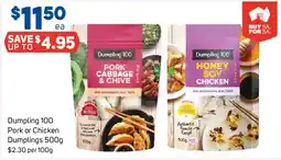 Foodland Dumpling 100 Pork Cabbage & Chive offer