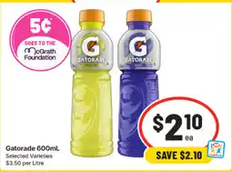 IGA Gatorade 600mL Selected Varieties offer