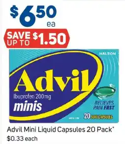 Foodland Advil Mini Liquid Capsules offer