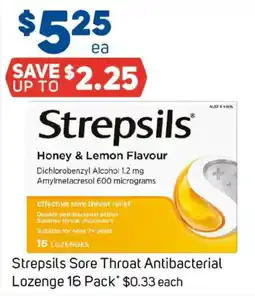 Foodland Strepsils Sore Throat Antibacterial Lozenge offer