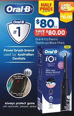 Foodland Oral-B iO2 Electric Toothbrush Black 1 Pack offer
