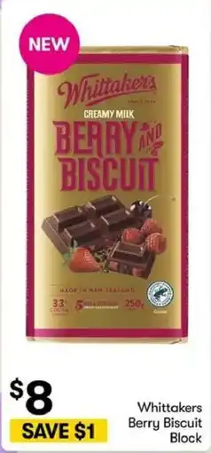 BIG W Whittakers Berry Biscuit Block offer