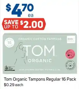 Foodland Tom Organic Tampons Regular offer