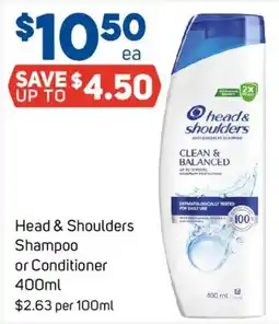 Foodland Head & Shoulders Shampoo or Conditioner offer