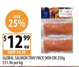 Supabarn Global Salmon Tray Pack Skin On offer