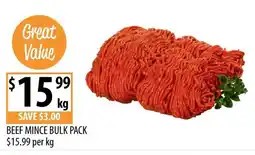Supabarn Beef Mince Bulk Pack offer