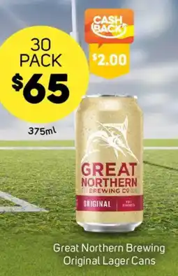 Foodland Great Northern Brewing Original Lager Cans offer