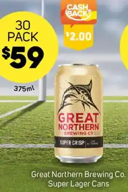 Foodland Great Northern Brewing Co. Super Lager Cans offer