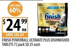 Supabarn Finish Powerball Ultimate Plus Dishwasher Tablets offer