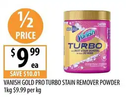 Supabarn Vanish Gold Pro Turbo Stain Remover Powder offer
