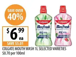 Supabarn Colgate Mouth Wash 1L Selected Varieties offer