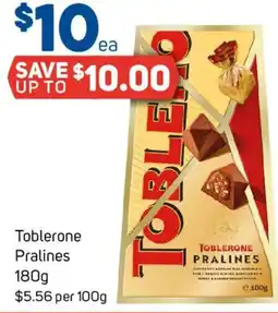 Foodland Toblerone Pralines offer