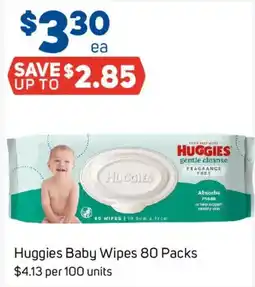 Foodland Huggies Baby Wipes 80 Packs offer