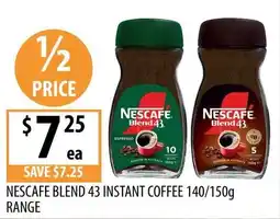 Supabarn Nescafe Blend 43 Instant Coffee offer