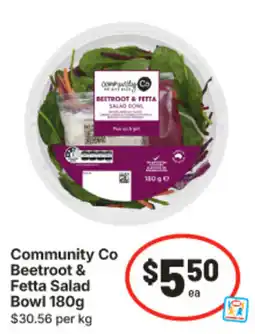 IGA Community Co Beetroot & Fetta Salad Bowl offer