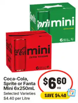IGA Coca-Cola, Sprite or Fanta Mini offer