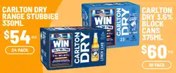 IGA Carlton Dry Range Stubbies offer