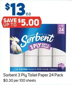 Foodland Sorbent 3 Ply Toilet Paper offer