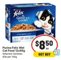 IGA Purina Felix Wet Cat Food Selected Varieties offer