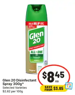 IGA Glen 20 Disinfectant Spray offer