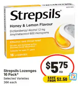 IGA Strepsils Lozenges offer