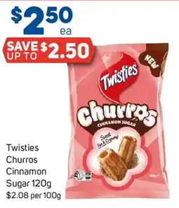 Foodland Twisties Churros Cinnamon Sugar offer