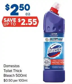 Foodland Domestos Toilet Thick Bleach offer