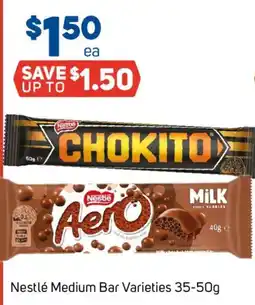 Foodland Nestlé Medium Bar Varieties offer