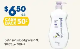 Foodland Johnson's Body Wash offer