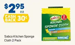 Foodland Sabco Kitchen Sponge Cloth 2 Pack offer