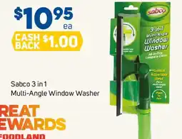 Foodland Sabco 3 in 1 Multi-Angle Window Washer offer