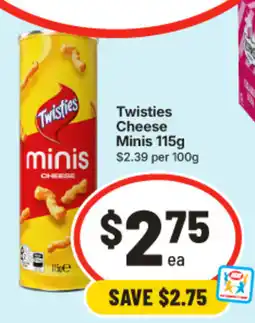 IGA Twisties Cheese Minis offer