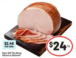IGA Ham Off The Bone Sliced or Shaved offer