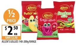 Supabarn Allen's Lollies offer
