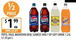 Supabarn Pepsi, Solo, Mountain Dew, Sunkist and 7 Up Soft Drink offer