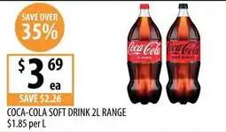 Supabarn Coca-Cola Soft Drink 2L Range offer
