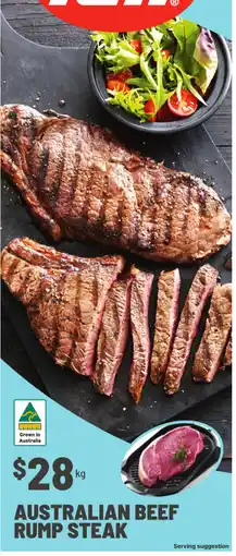 IGA Australian Beef Rump Steak offer