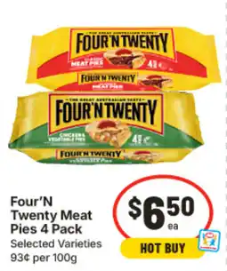 IGA Four'N Twenty Meat Pies offer
