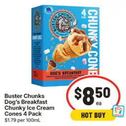 IGA Buster Chunks Dog's Breakfast Chunky Ice Cream Cones offer