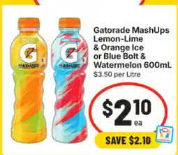 IGA Gatorade MashUps offer
