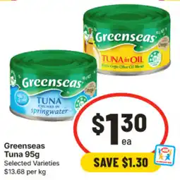 IGA Greenseas Tuna offer