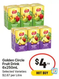 IGA Golden Circle Fruit Drink offer