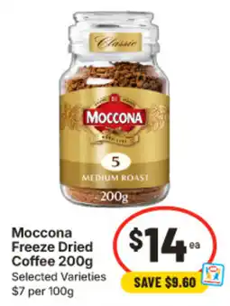 IGA Moccona Freeze Dried Coffee offer