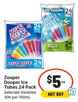 IGA Zooper Dooper Ice Tubes offer