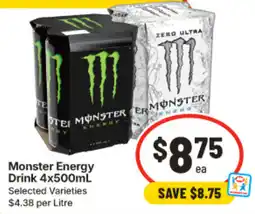 IGA Monster Energy Drink offer