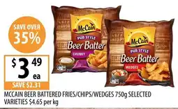 Supabarn McCain Beer Battered Fries/Chips/Wedges offer