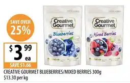 Supabarn Creative Gourmet Blueberries/Mixed Berries offer
