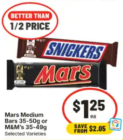 IGA Mars Medium Bars offer