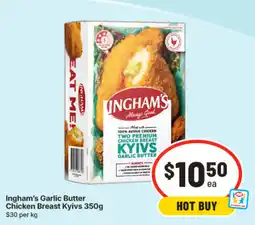 IGA Ingham's Garlic Butter Chicken Breast Kyivs offer