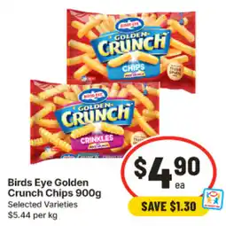 IGA Birds Eye Golden Crunch Chips offer